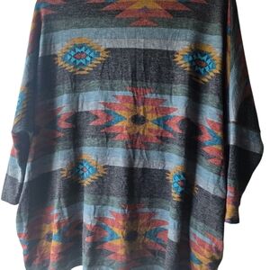 Southwestern Print Women's Dolman Cardigan